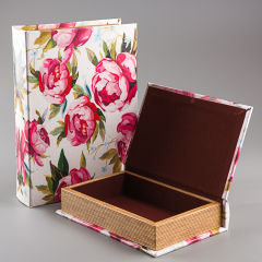 УЦІНКА Набір книг-скриньок  "Півонії" (30*21*7 см) (Пліснява на обивці,невеликі дефекти) (00BR-053U)