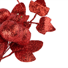 Декоративная ветка "Зимние дары" красная (2010-071)