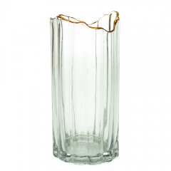 УЦІНКА Скляна ваза "Прохолода", 25 см. (Погане лиття скла,бульбашки) (00BR-8605-040)