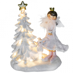 Статуэтка "Зимняя прогулка", 16 см (6014-053)