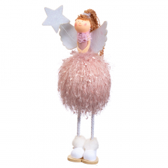 Фигурка "Пушистый ангел" розовая (6013-008)