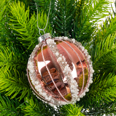 Ялинкова іграшка «Куля» 8см (004NB)