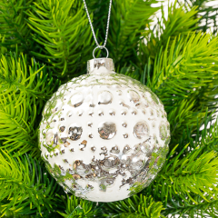 Ялинкова іграшка «Куля» 8см (005NB)