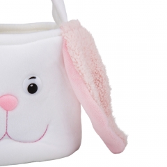 Плюшевая корзинка "Кролик", розовая, 30 см (9109-030)