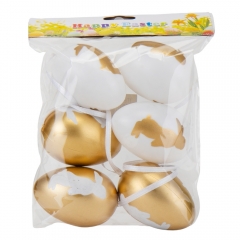 Набор крашенок "Белые кролики", 6 шт. (9109-039)