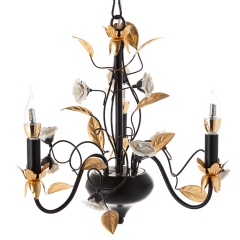 Люстра класична підвісна з листочками на 3 лампи (CN008/3)
