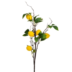 Искусственная ветка "Лимоны", 92 см (9127-002)
