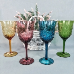 Бокал с узором оранжевый (001HH/amber)