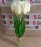 Букет тюльпанов 25см, белый (8931-008)