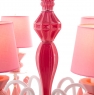 Люстра підвісна рожева на 6 ламп (BL001/6pink)